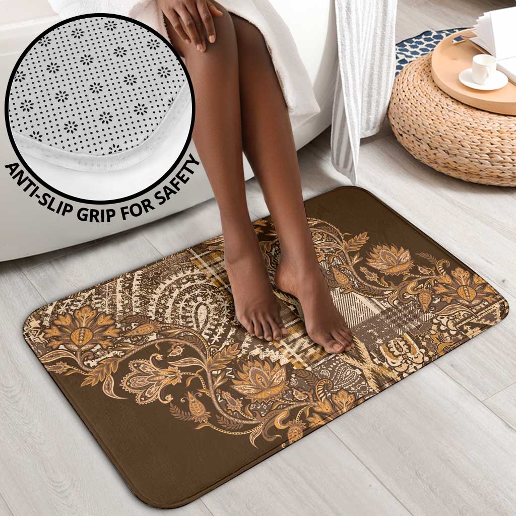 Africa Floral mix Maasai Shuka Bathroom Set Gold Moitf