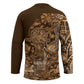 Africa Floral mix Maasai Shuka Hockey Jersey Gold Moitf