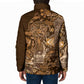 Africa Floral mix Maasai Shuka Padded Jacket Gold Moitf