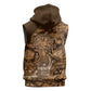 Afro Floral mix Maasai Shuka Sleeveless Zip Hoodie Gold Moitf - African Pride