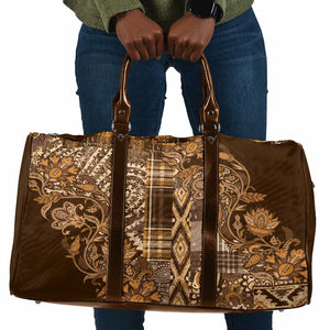 Africa Floral mix Maasai Shuka Travel Bag Gold Moitf