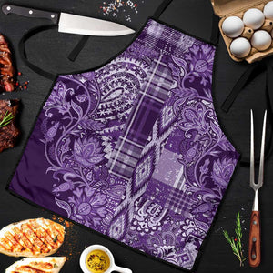 Africa Floral mix Maasai Shuka Apron Purple Moitf