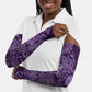 Africa Floral mix Maasai Shuka Arm Sleeves Purple Moitf