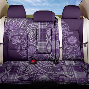 Afro Floral mix Maasai Shuka Back Car Seat Cover Purple Moitf