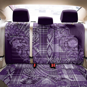 Afro Floral mix Maasai Shuka Back Car Seat Cover Purple Moitf