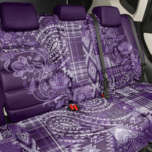 Afro Floral mix Maasai Shuka Back Car Seat Cover Purple Moitf