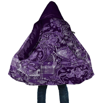 Africa Floral mix Maasai Shuka Cloak Purple Moitf