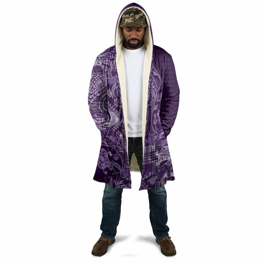 Africa Floral mix Maasai Shuka Cloak Purple Moitf