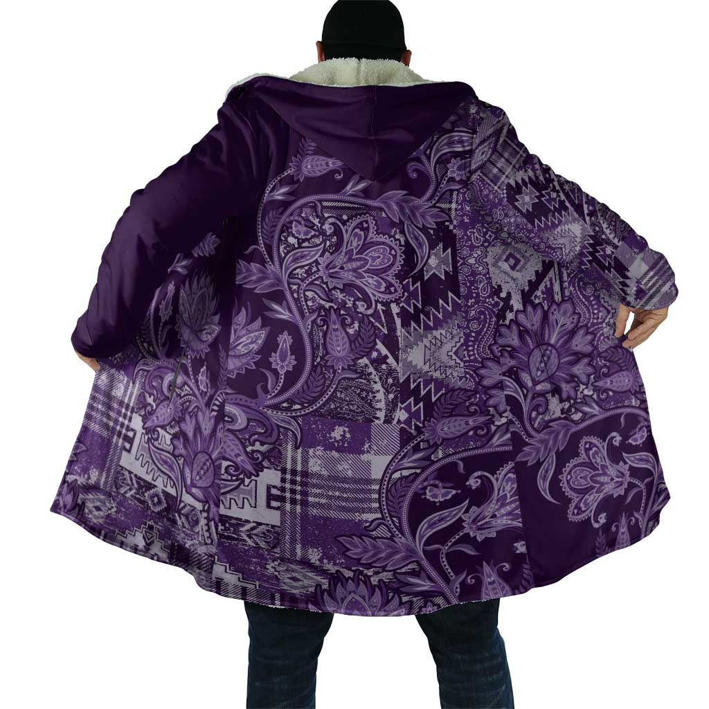 Africa Floral mix Maasai Shuka Cloak Purple Moitf