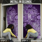 Africa Floral mix Maasai Shuka Door Cover Purple Moitf