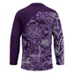 Africa Floral mix Maasai Shuka Hockey Jersey Purple Moitf