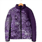 Africa Floral mix Maasai Shuka Padded Jacket Purple Moitf