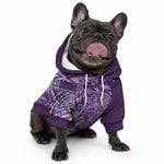 Africa Floral mix Maasai Shuka Pet Hoodie Purple Motif