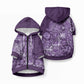 Africa Floral mix Maasai Shuka Pet Hoodie Purple Motif