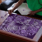Africa Floral mix Maasai Shuka Puzzle Purple Moitf