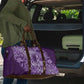 Africa Floral mix Maasai Shuka Travel Bag Purple Moitf