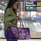 Africa Floral mix Maasai Shuka Travel Bag Purple Moitf
