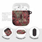 Africa Floral mix Maasai Shuka AirPods Case Red Moitf
