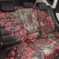 Afro Floral mix Maasai Shuka Back Car Seat Cover Red Moitf