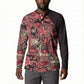 Africa Floral mix Maasai Shuka Button Sweatshirt Red Moitf