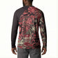 Africa Floral mix Maasai Shuka Button Sweatshirt Red Moitf