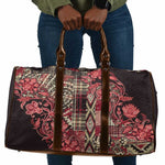 Africa Floral mix Maasai Shuka Travel Bag Red Moitf