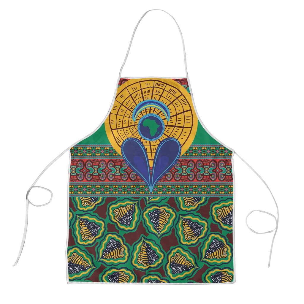 African Pattern Traditional Kanga Style Apron