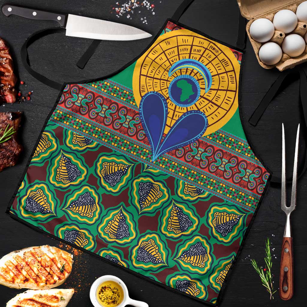 African Pattern Traditional Kanga Style Apron