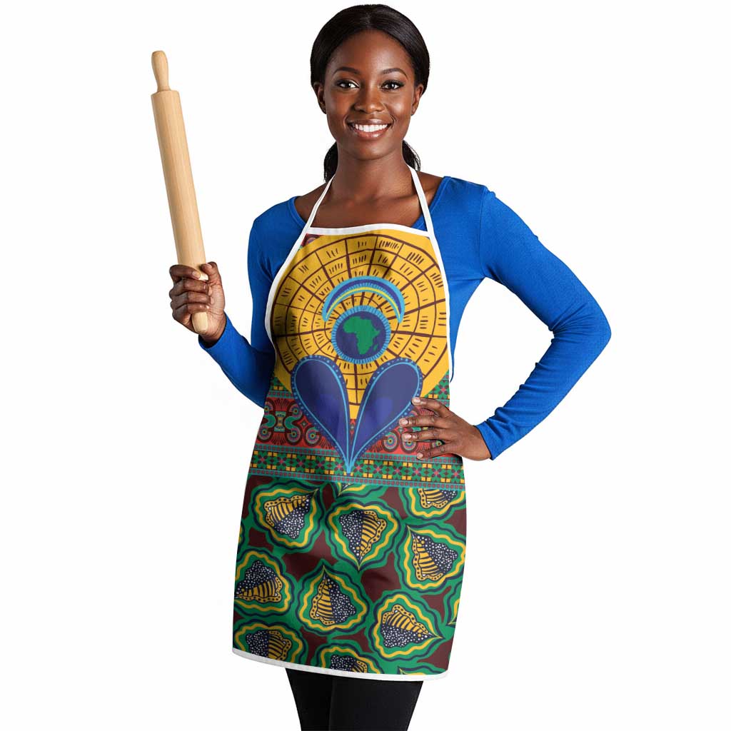 African Pattern Traditional Kanga Style Apron