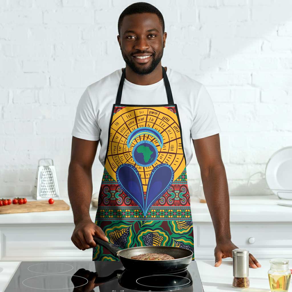 African Pattern Traditional Kanga Style Apron