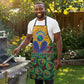 African Pattern Traditional Kanga Style Apron