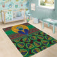 Afro Pattern Traditional Kanga Style Area Rug