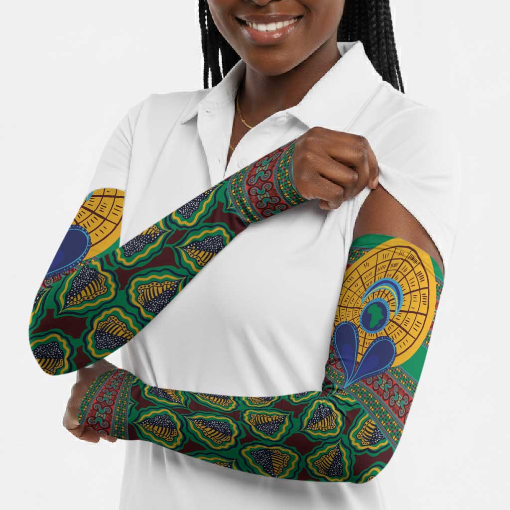 African Pattern Traditional Kanga Style Arm Sleeves