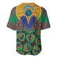 Afro Pattern Traditional Kanga Style Baseball Jersey