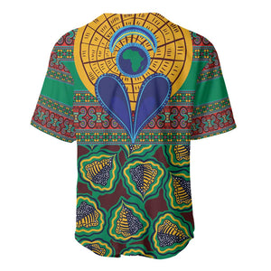 Afro Pattern Traditional Kanga Style Baseball Jersey