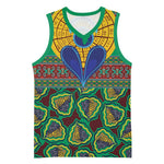 Afro Pattern Traditional Kanga Style Basketball Jersey LT9
