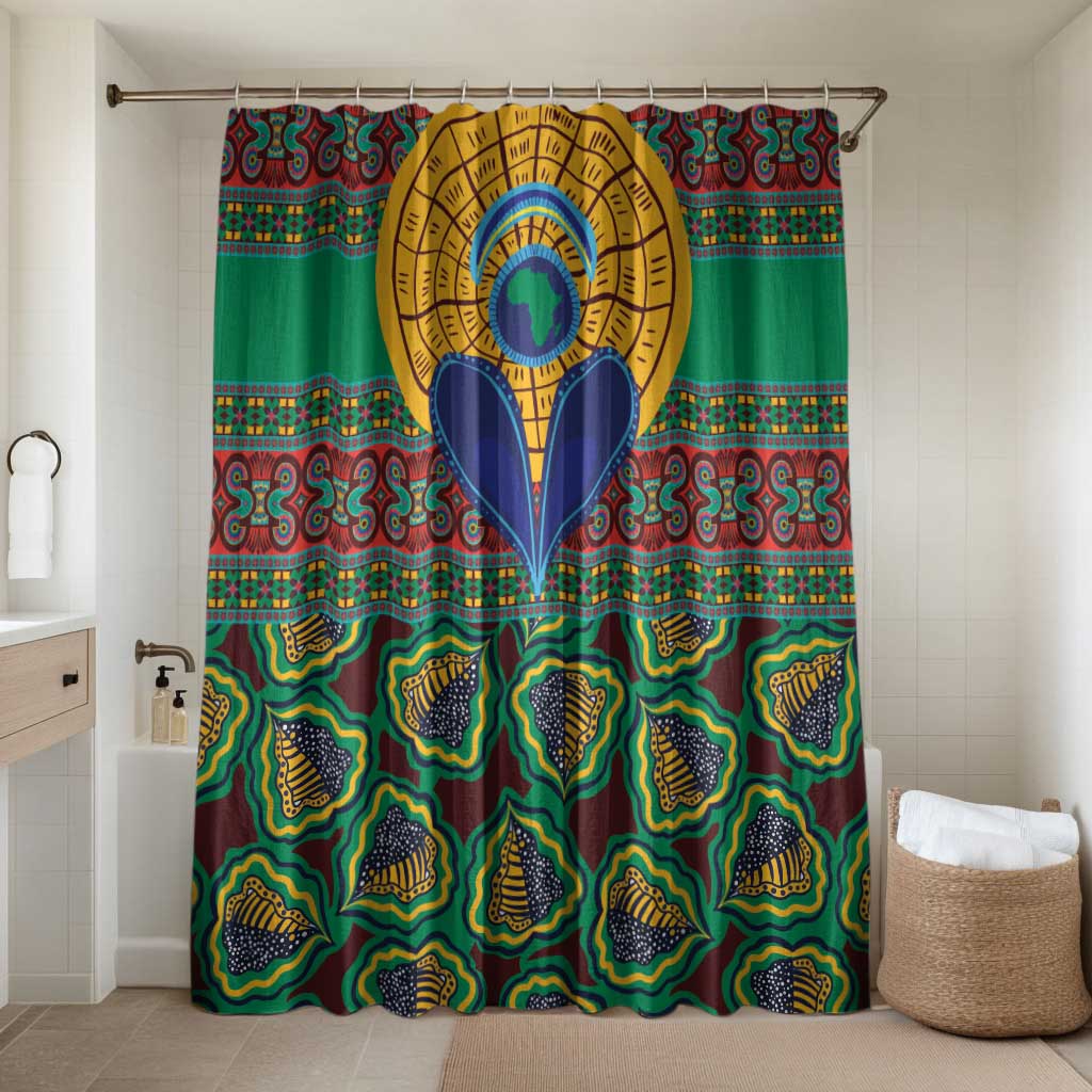 African Pattern Traditional Kanga Style Bathroom Set