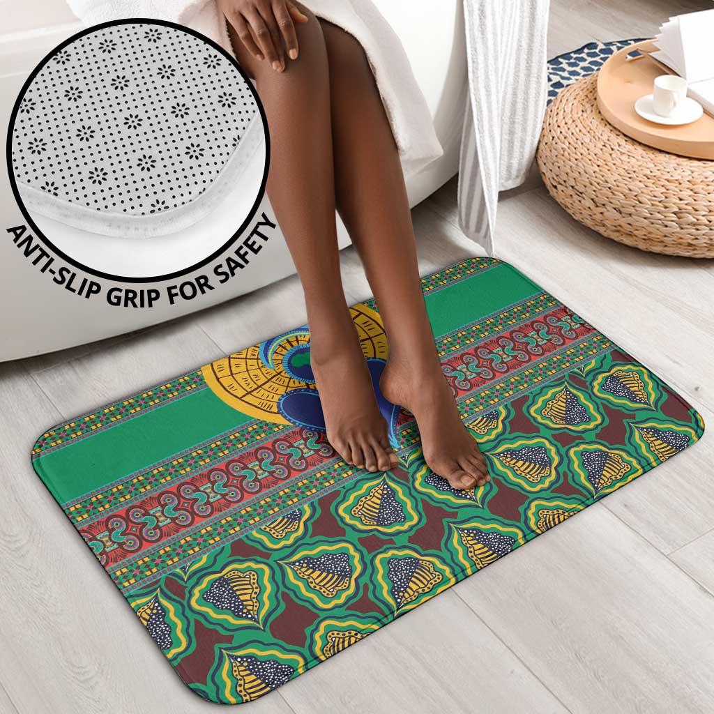 African Pattern Traditional Kanga Style Bathroom Set