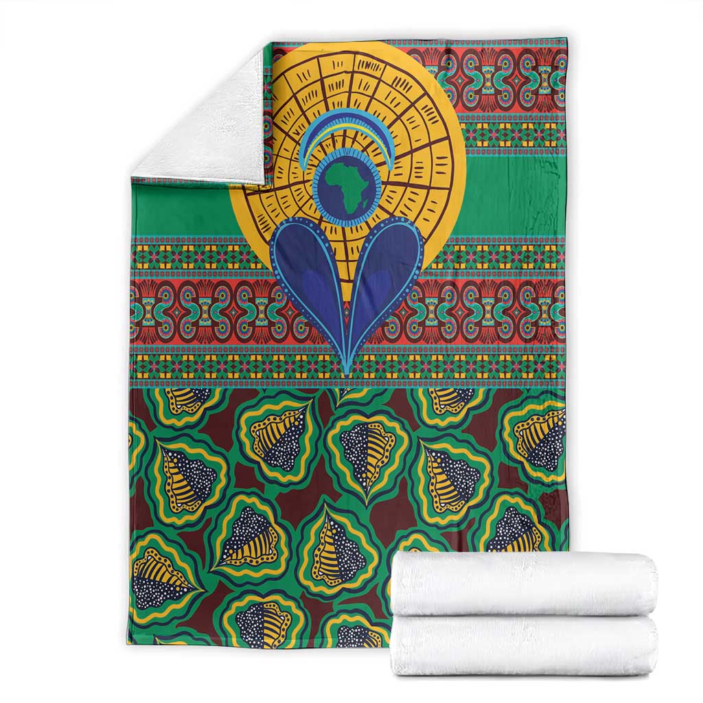 Afro Pattern Traditional Kanga Style Blanket