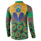 African Pattern Traditional Kanga Style Button Sweatshirt