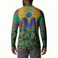African Pattern Traditional Kanga Style Button Sweatshirt