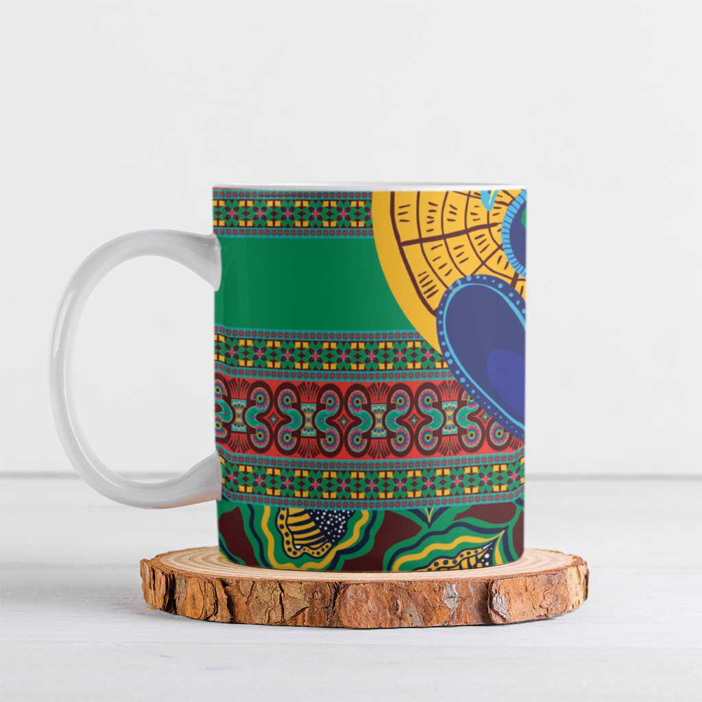 African Pattern Traditional Kanga Style Ceramic Mug
