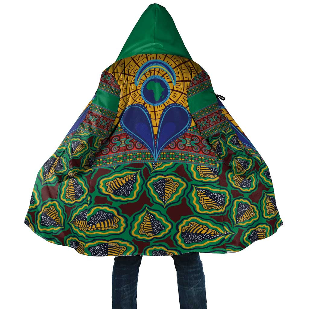 African Pattern Traditional Kanga Style Cloak