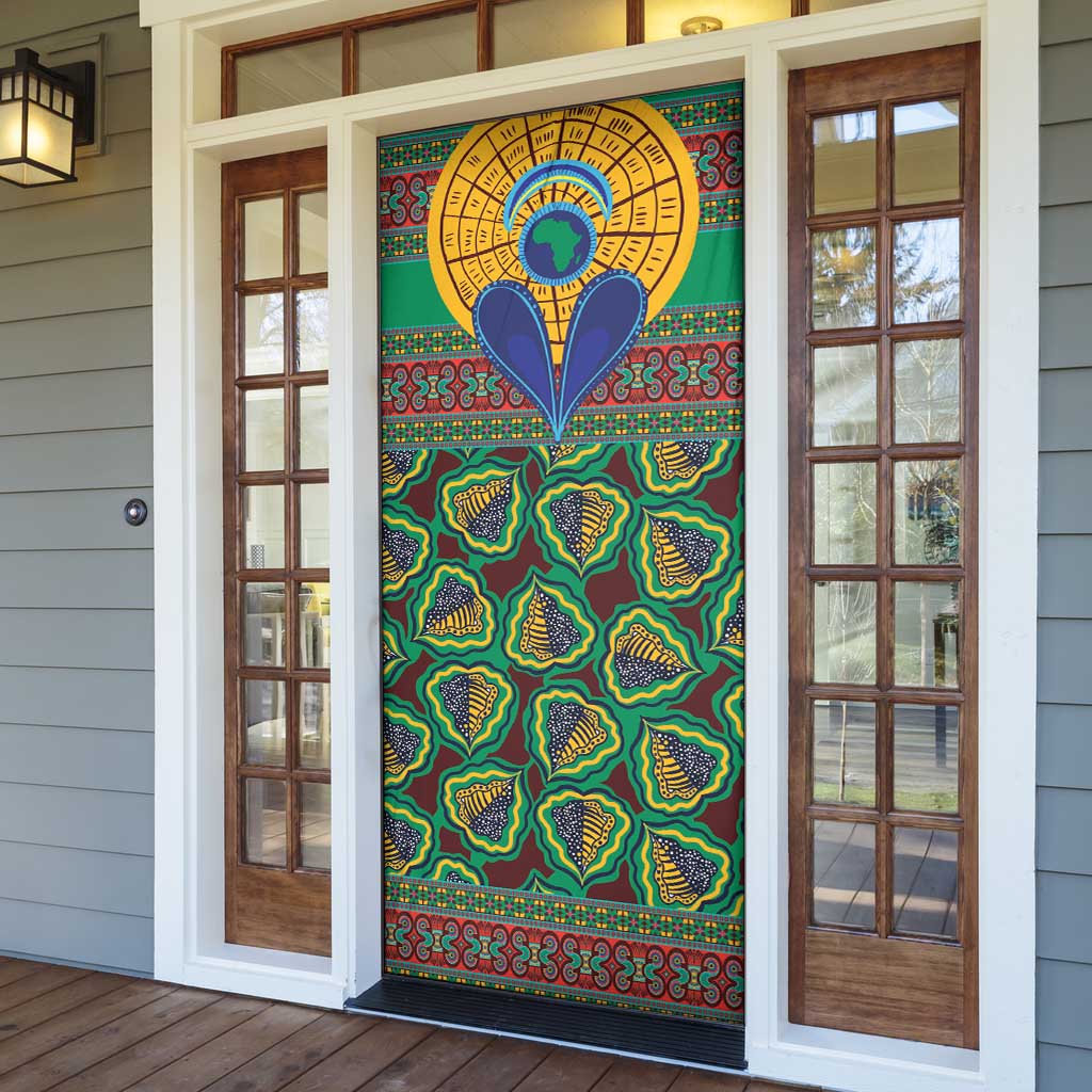 African Pattern Traditional Kanga Style Door Cover