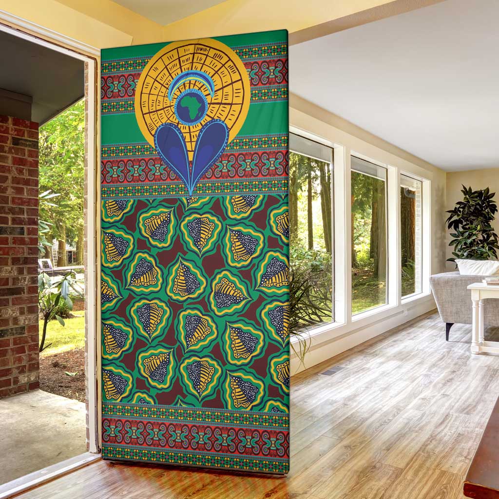 African Pattern Traditional Kanga Style Door Cover