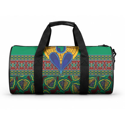 African Pattern Traditional Kanga Style Duffle Bag
