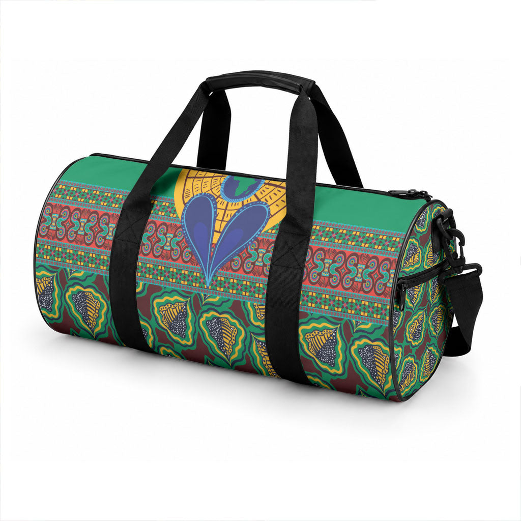 African Pattern Traditional Kanga Style Duffle Bag