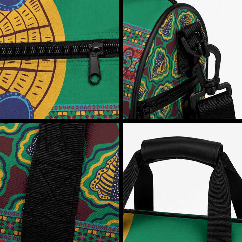 African Pattern Traditional Kanga Style Duffle Bag