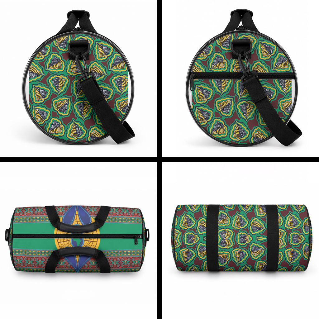African Pattern Traditional Kanga Style Duffle Bag
