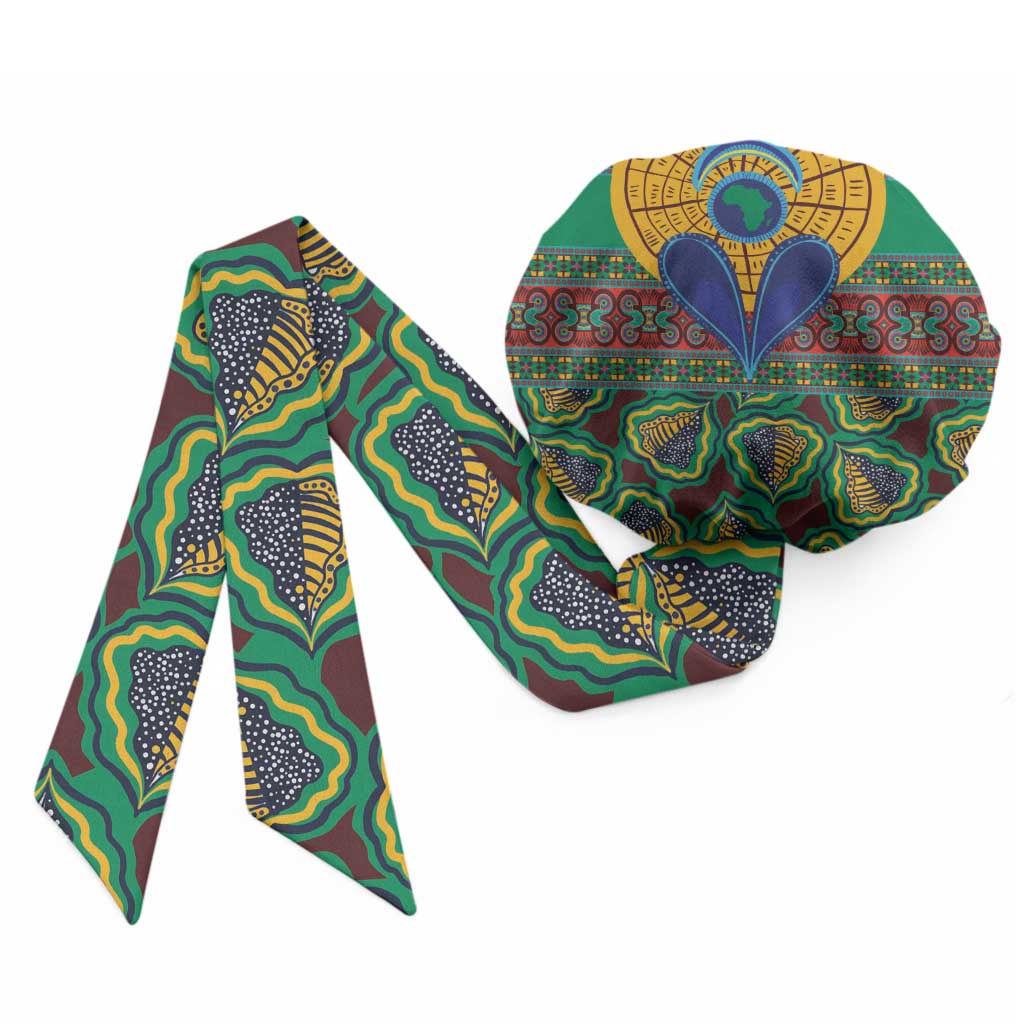 Africa Pattern Traditional Kanga Style Easy Headwrap